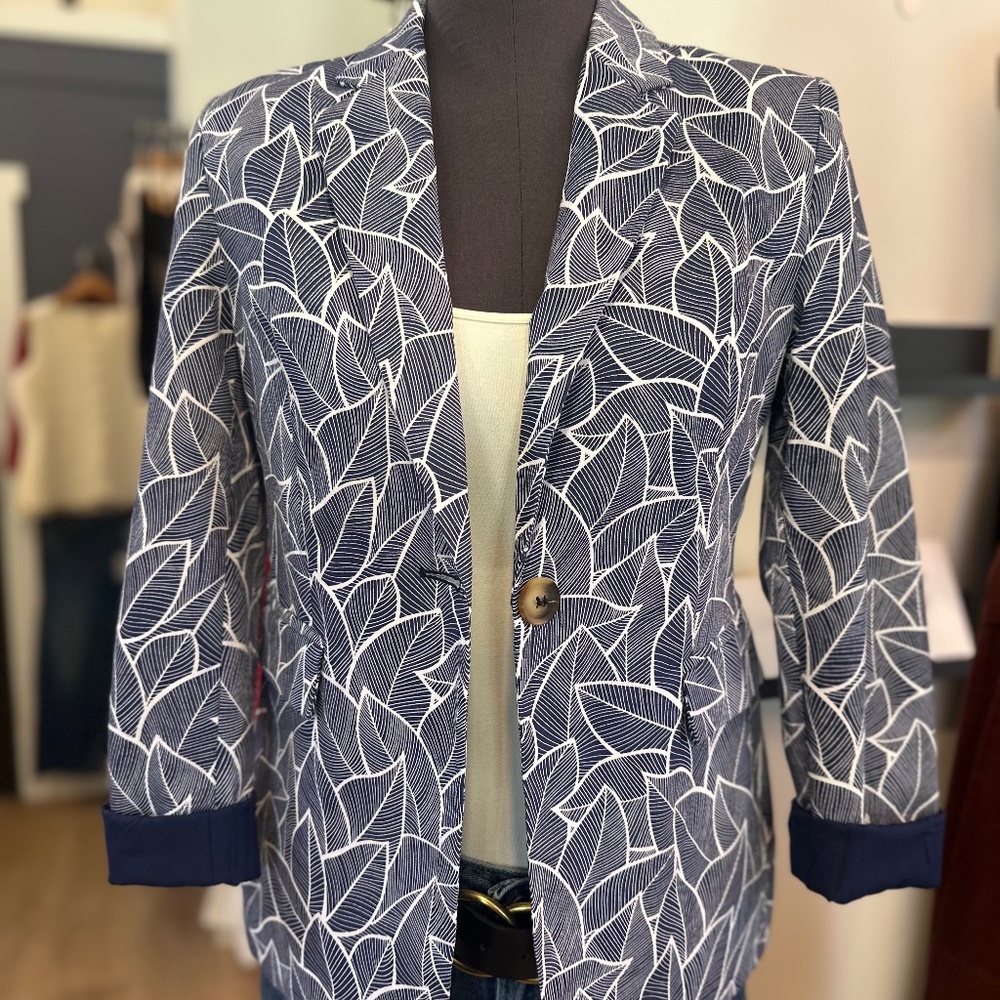 Bundle of 3 Navy Leaf Blazers
